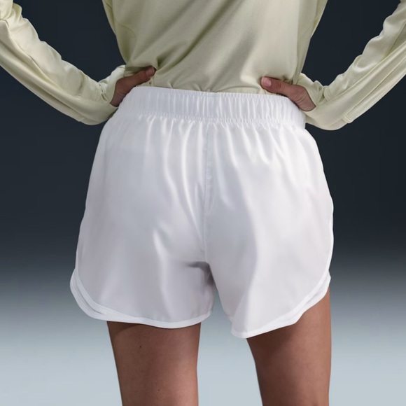 Nike Dri-Fit Lined Running Shorts in White - Picture 4 of 5